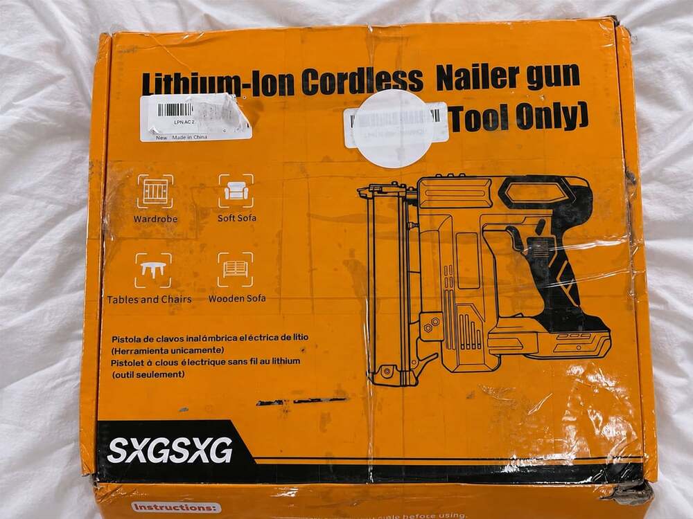 2-In-1 Cordless Brad Nailer And Stapler Tool (battery excluded)